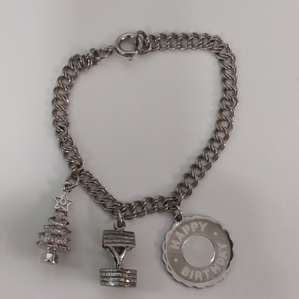 Vintage Charm Bracelet with Charms